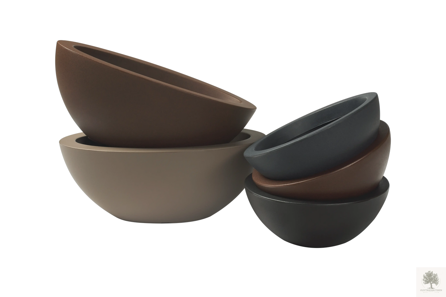 Kruka låg - Cefeo - diameter 40 cm Olivträdsbutiken