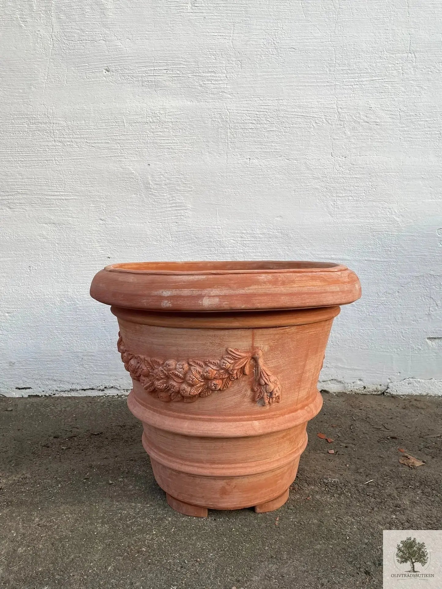 Kruka Terracotta - Impruneta Garland - 50 cm diameter - 42 cm höjd Olivträdsbutiken