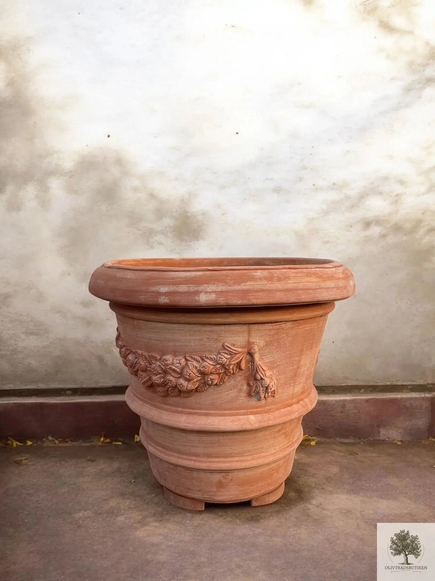Kruka Terracotta - Impruneta Garland - 50 cm diameter - 42 cm höjd Olivträdsbutiken