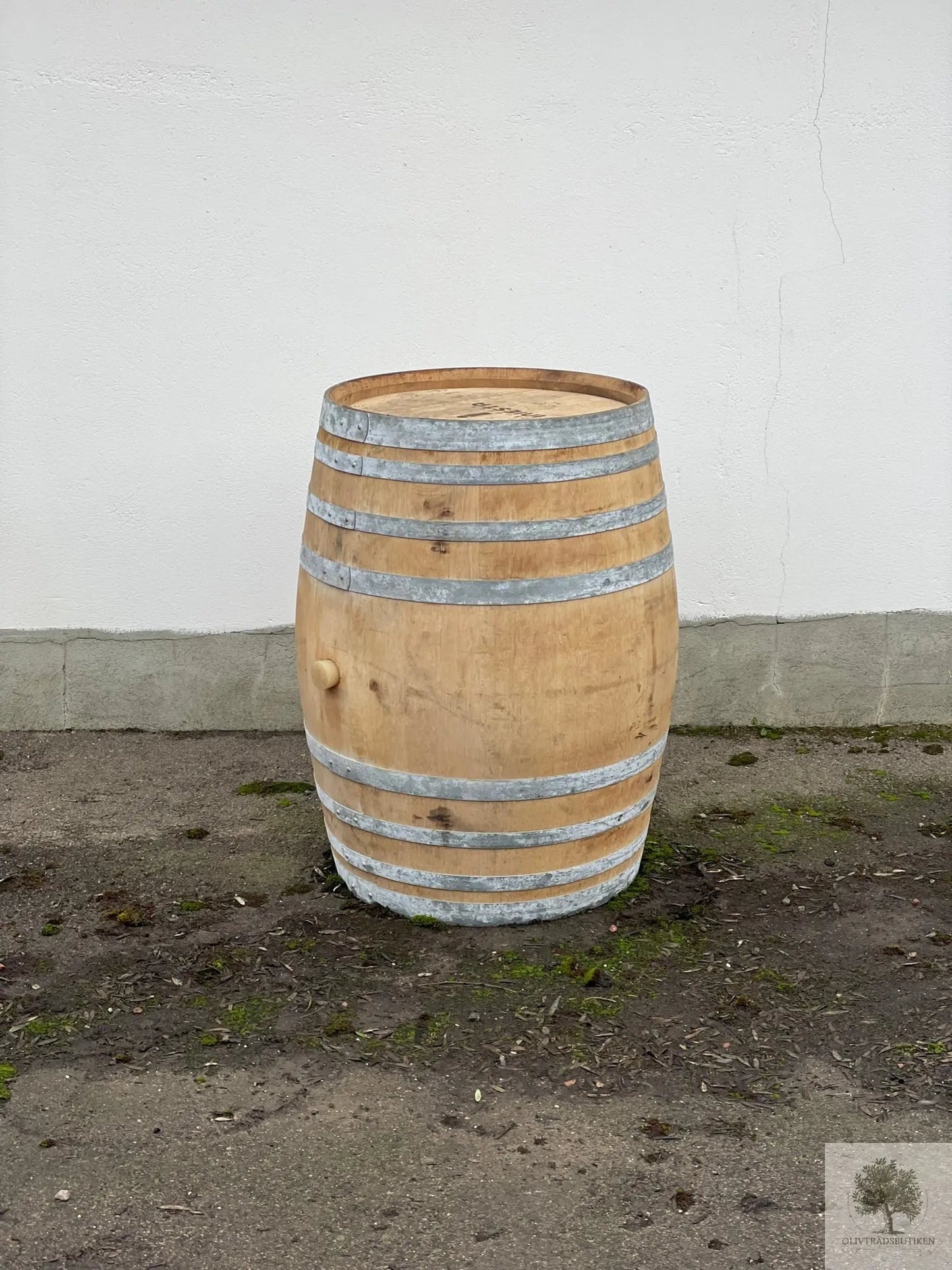 Vintønde af eg (brugt) 80 x 100 cm Olivträdsbutiken