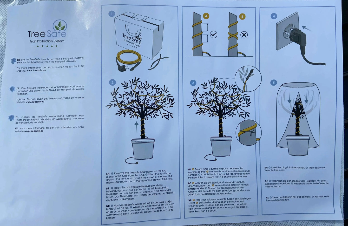 Värmeslinga för olivträd utan termostat Olivträdsbutiken