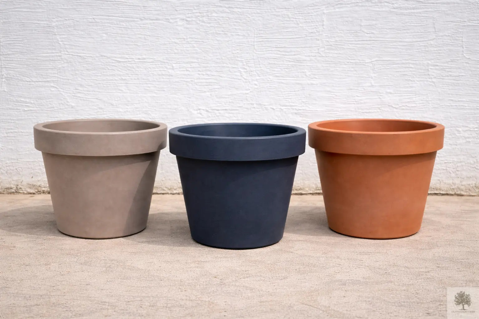 Stor pottelire - diameter 55 cm Olivtrebutikkenk