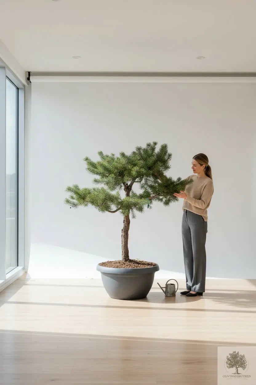 Barrträd i kruka - Pinus Silvestris Watereri - 1,8 m Olivträdsbutiken