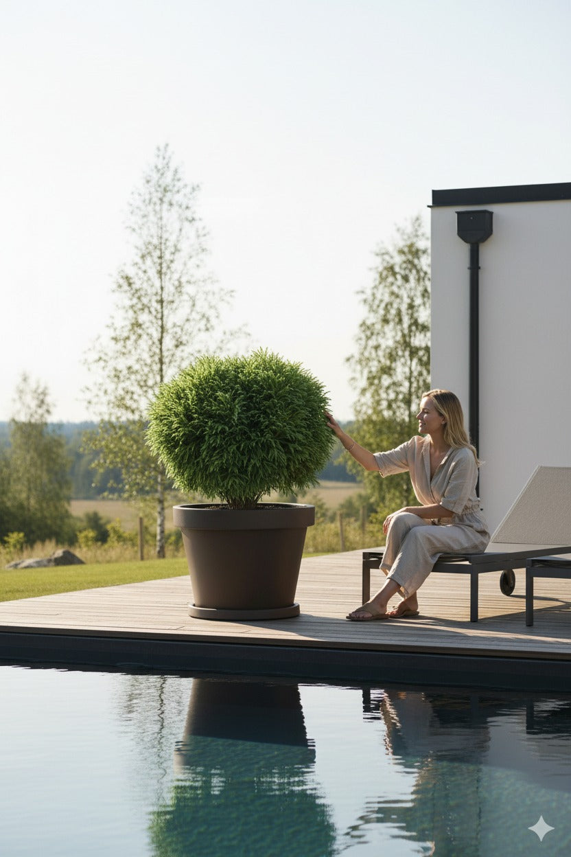 Barrväxt Japansk Ceder  - Cryptomeria Japonica - Bollform