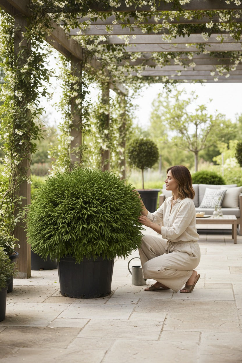 Barrväxt Japansk Ceder  - Cryptomeria Japonica - Bollform