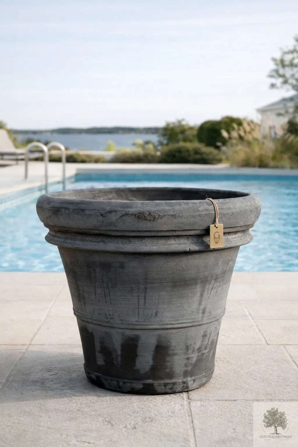 Kruka Terrakotta Grå - Toscana -  70 cm diameter - 58 cm höjd