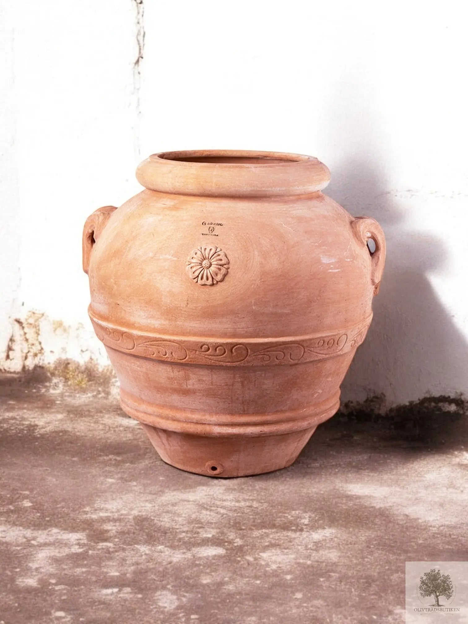 Urna terrakotta- 70 cm - 60 cm diameter Olivträdsbutiken