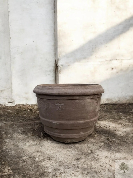 Terrakottakrukke - Grå - 41 cm diameter - 30 cm højde Olive Tree Shop