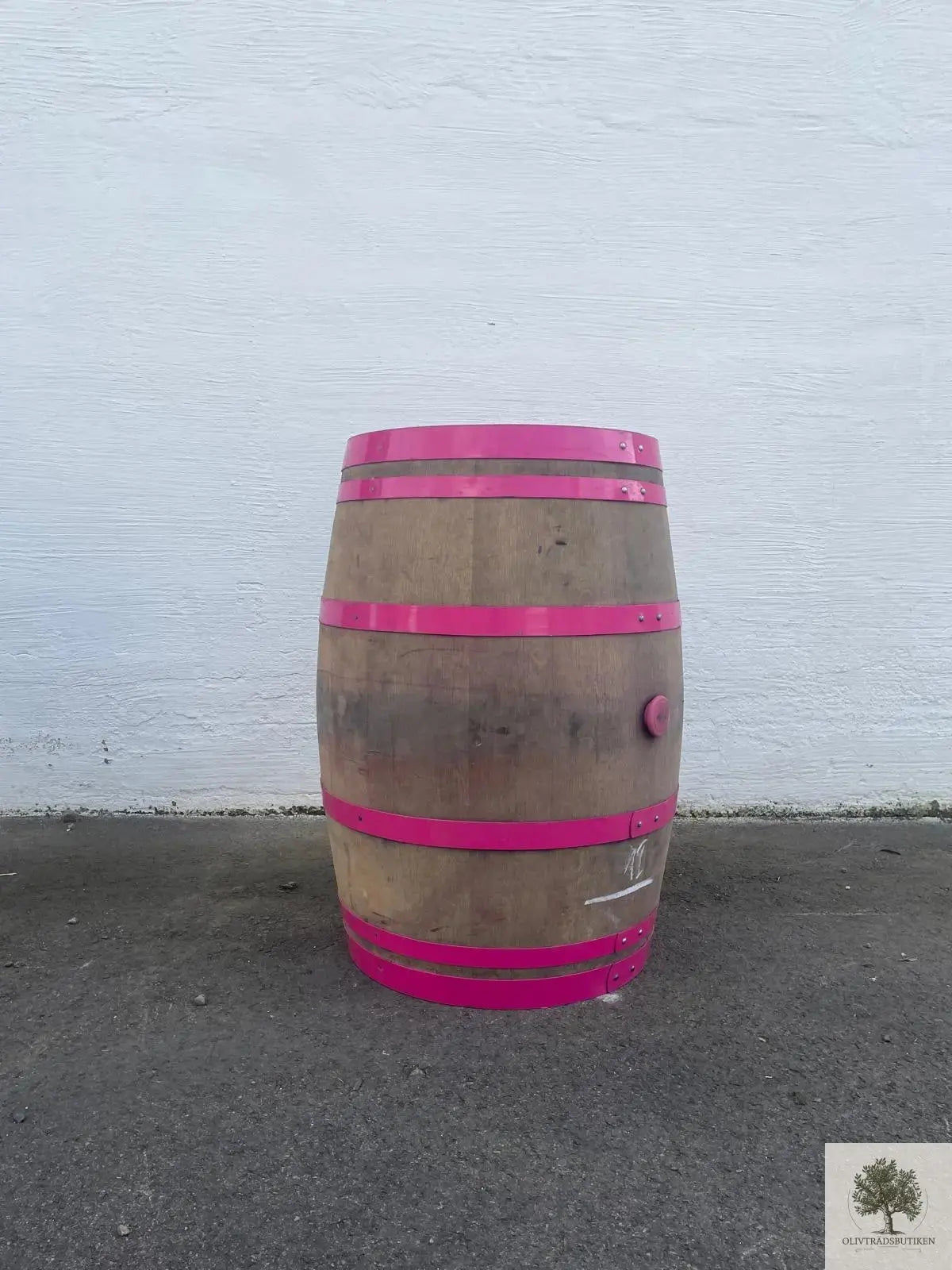 Vintunna i ek (använd) 70 x 96 cm Rosa Band Olivträdsbutiken