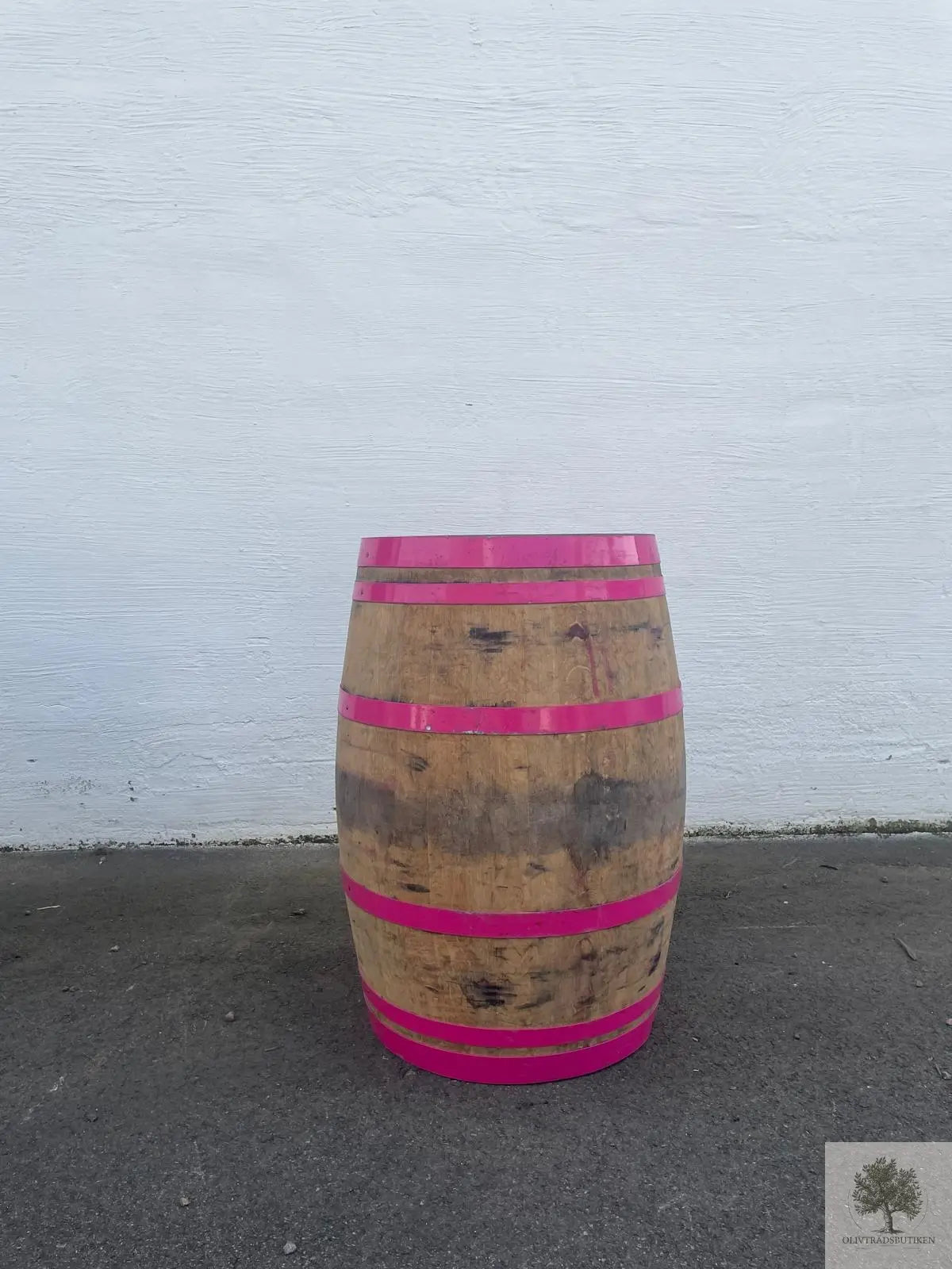 Vintunna i ek (använd) 70 x 96 cm Rosa Band Olivträdsbutiken