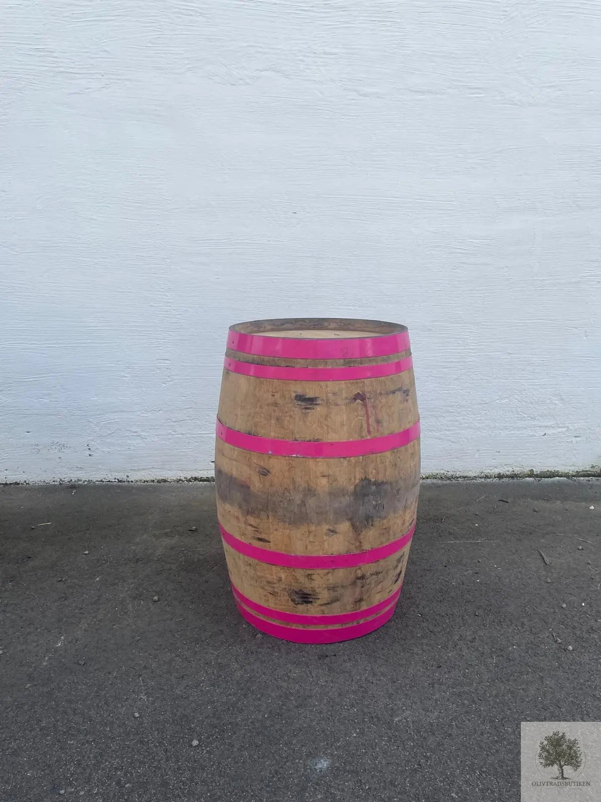 Vintunna i ek (använd) 70 x 96 cm Rosa Band Olivträdsbutiken